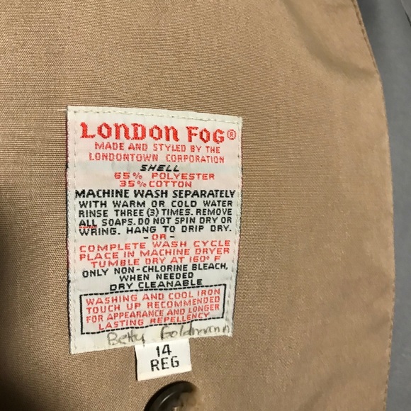 London Fog Trench/rain coat - Picture 2 of 2